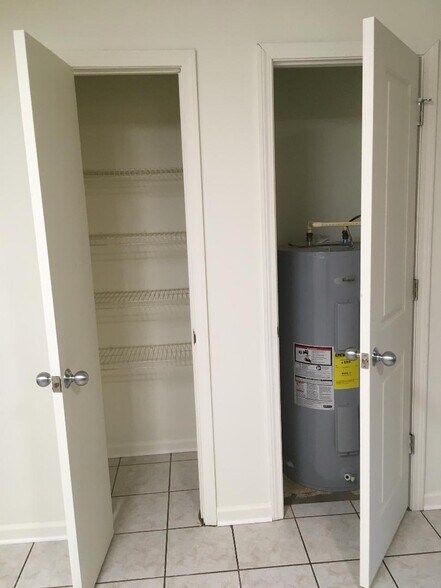 Pantry and hot water tank closet - 101 Harding Rd