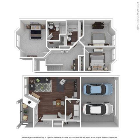 Floorplan - The Villas at Kennedy Creek Apartments