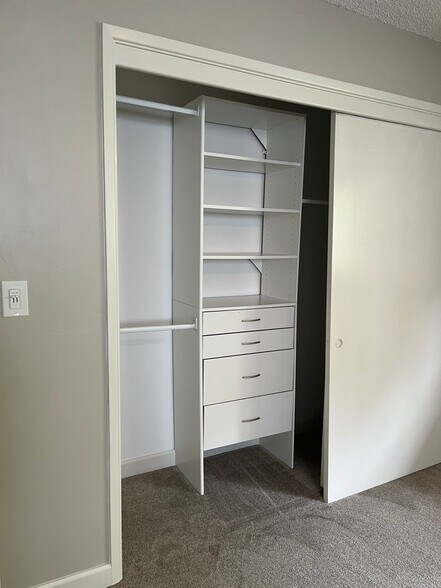 reach in closet with closet systems - 5935 Mildred Street