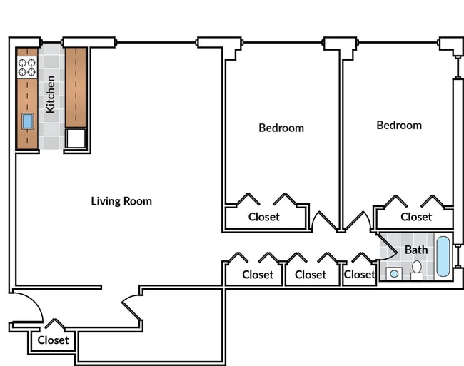 Floorplan - Sheridan Apartments
