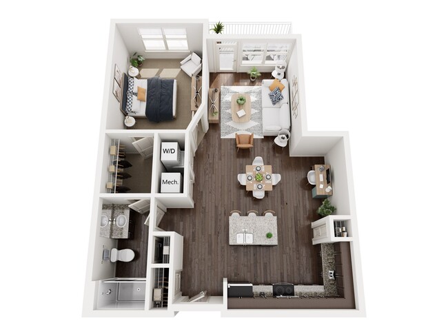 Floorplan - 1377 Brookhaven Apartments