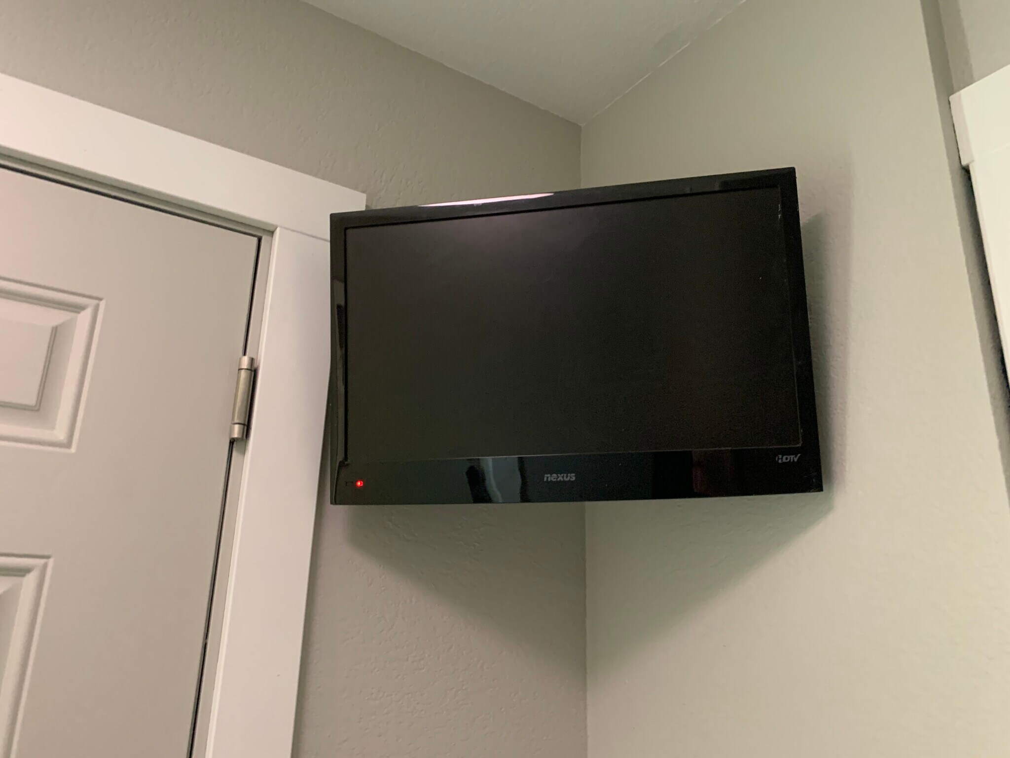 Security System Displayed on TV in Hallway - 8000 E 10th Ave