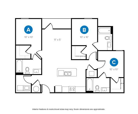 3 Bed, 3 Bath Classic - Yugo Atlanta Summerhill