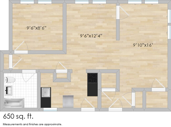 Floorplan - 425-431 N. Humphrey Ave.