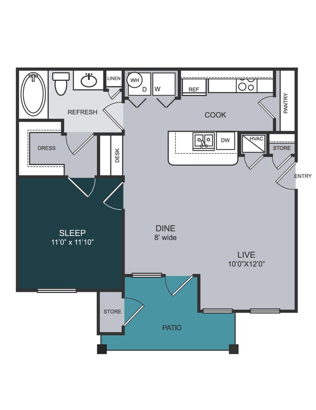 Floorplan - Slate Creek at Westover Hills