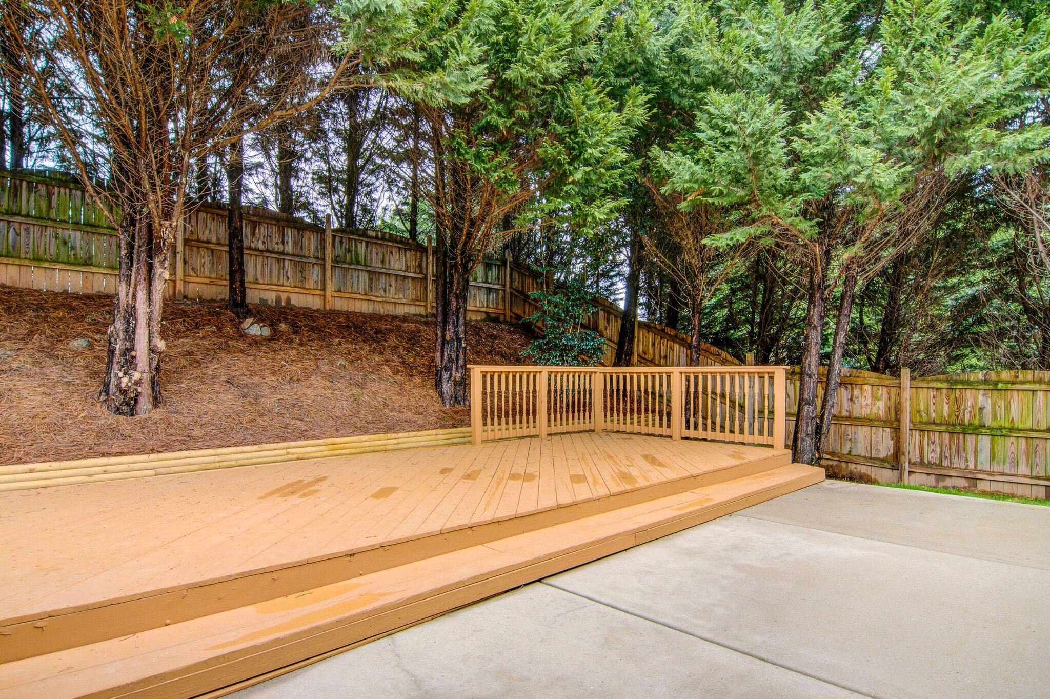 Fenced in Back of the House with Deck - 6524 Overland Park Dr