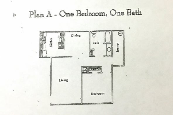 1 bed floor plan - Heritage at Dartmouth