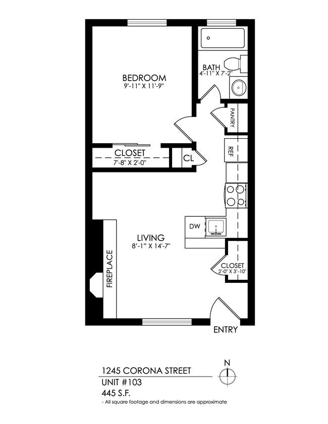 Floorplan - 1245 Corona Street