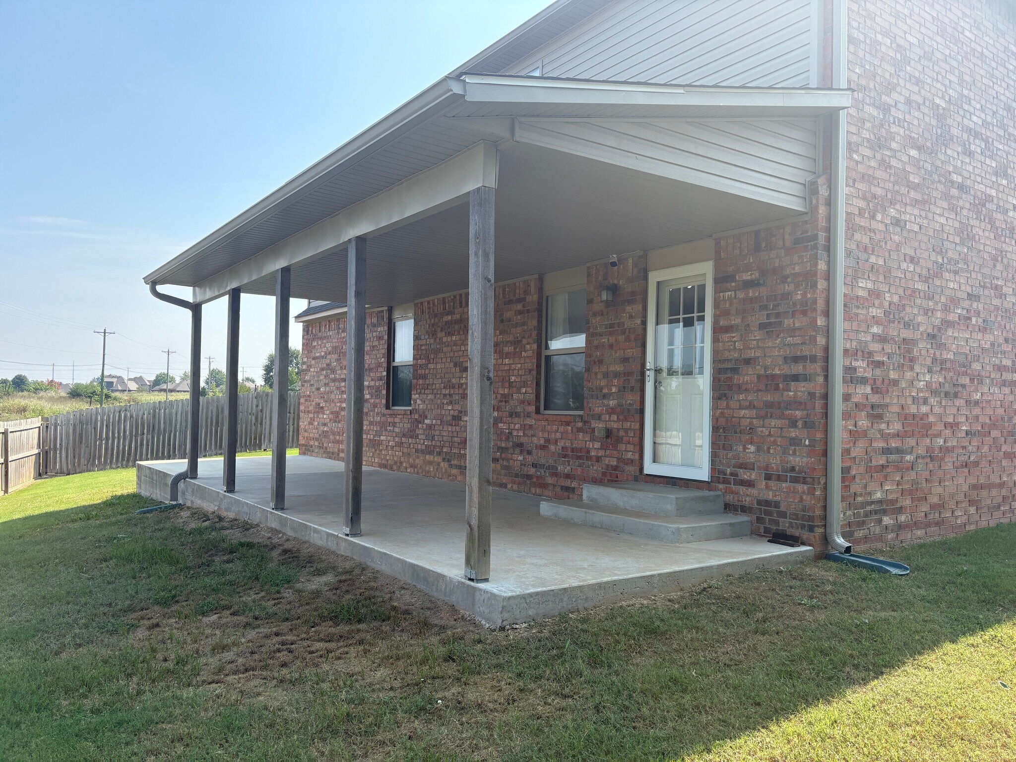 Partly covered, well-shaded back patio - 4208 SW Fieldstone Blvd