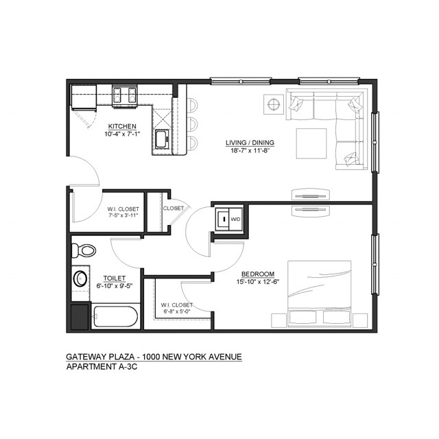 Floorplan: A3-C - Gateway Plaza