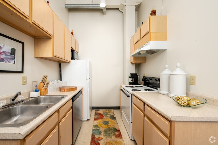 2BR, 1BA - 1,150SF - Kitchen - Adam H Bartell Lofts