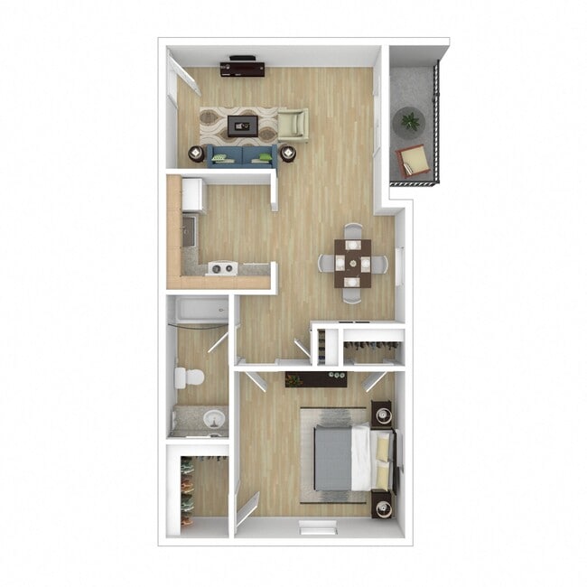 Floorplan - Oak Hollow Apartments