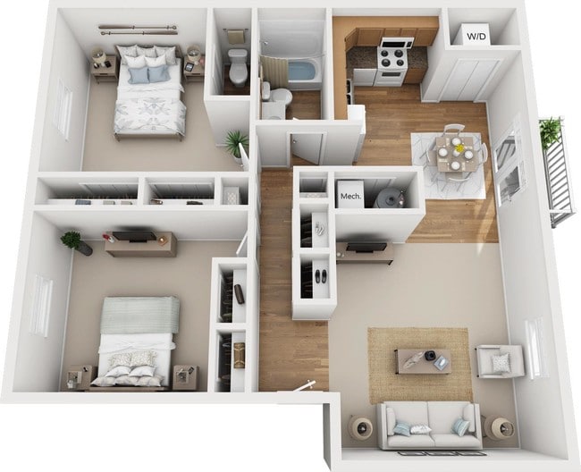 Floorplan - Kimber Green Apartments