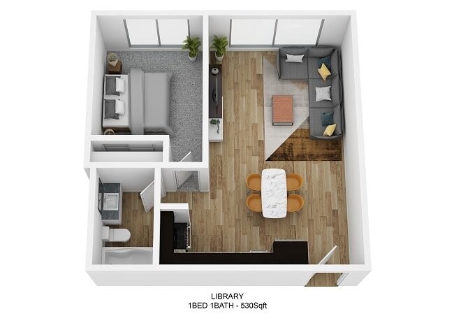 Floorplan - Schoolhouse Flats Apartments