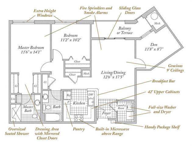 Floorplan - Evergreens at Columbia Town Center