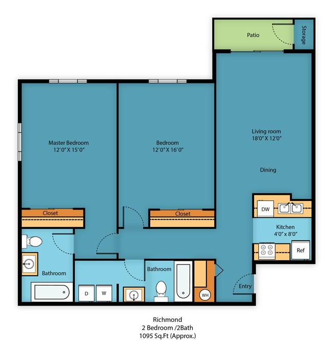 Floorplan - Camelot Apartment Homes