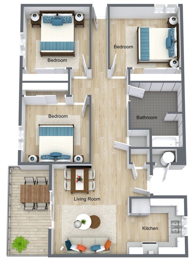 Building Photo - 3 Bedroom/ 1 Bathroom Apartment