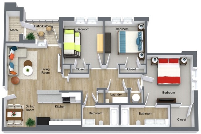 3BR Apartment - Riverside Station II