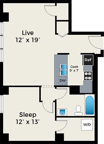 Floorplan - Park Fullerton by Reside