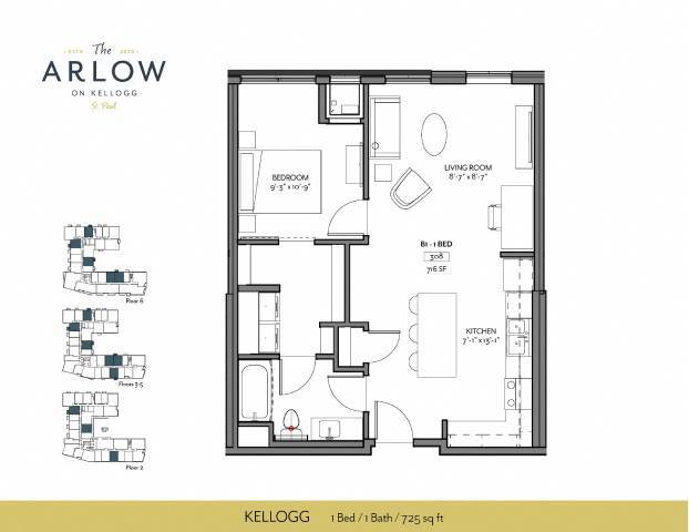 Floorplan - The Arlow on Kellogg