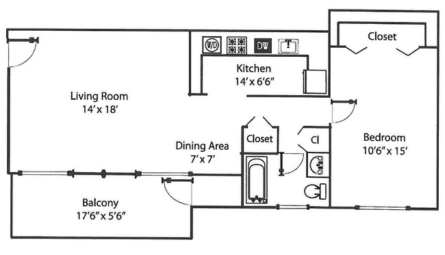 Floorplan - Ashton Square Apartments