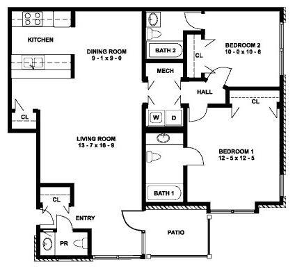 Floorplan - Brookfield Apartments