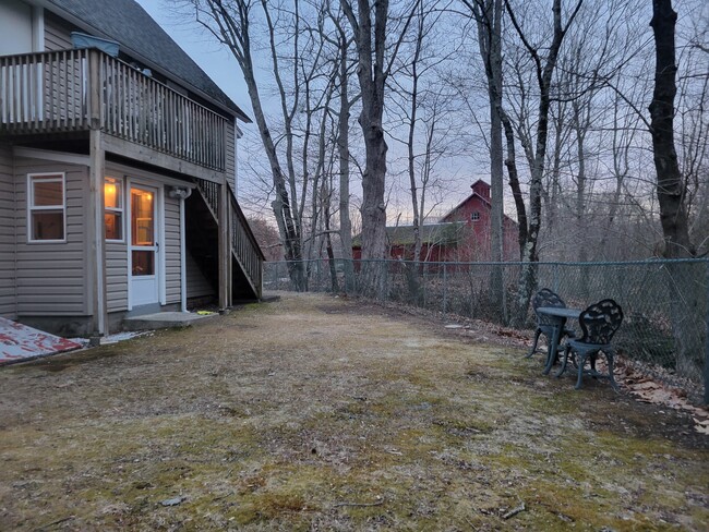 Scenic red barn next door. - 724 Route 163