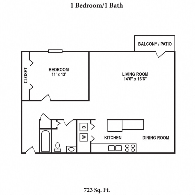 Floorplan - Concord Woods Apartments