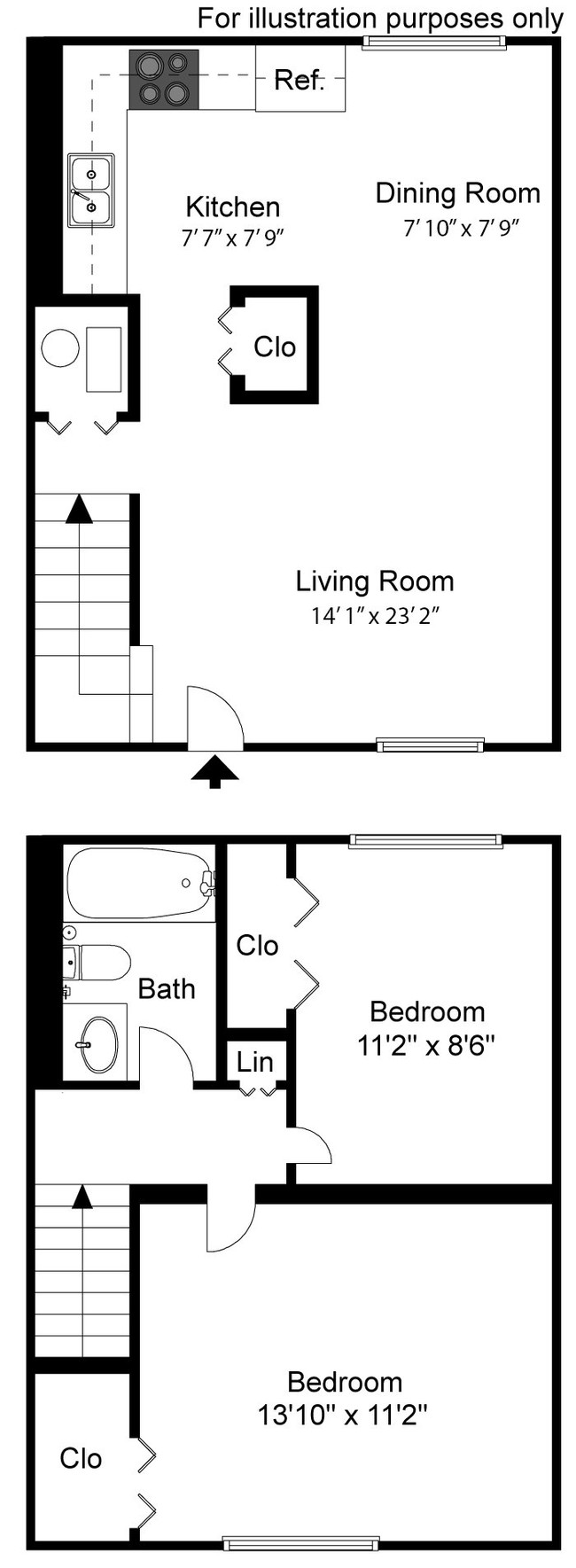 Floorplan - Carriage House Apartments & Townhomes