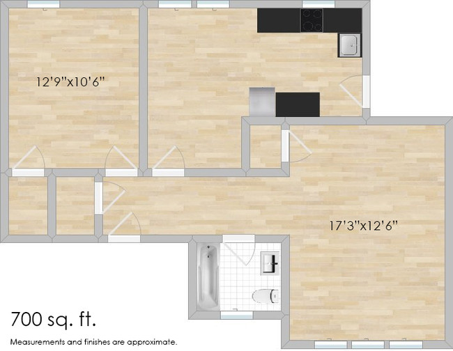 Floorplan - 902-910 N. Austin Blvd. and 4-10 Iowa St.