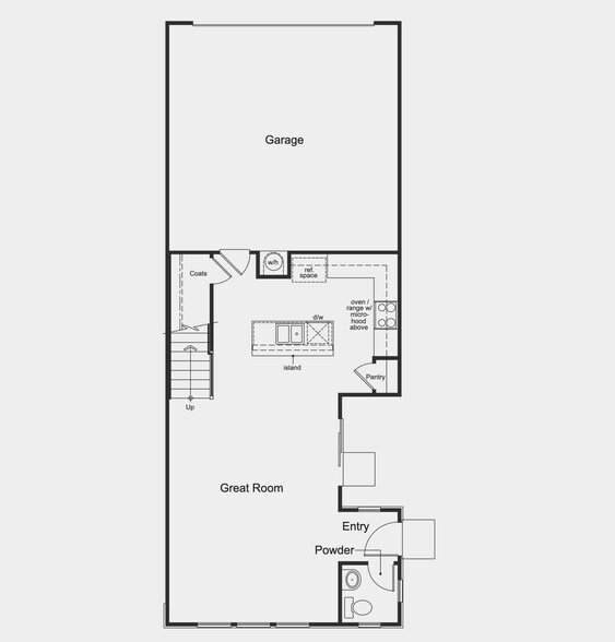 First floor plan - 7862 Paseo de Daly