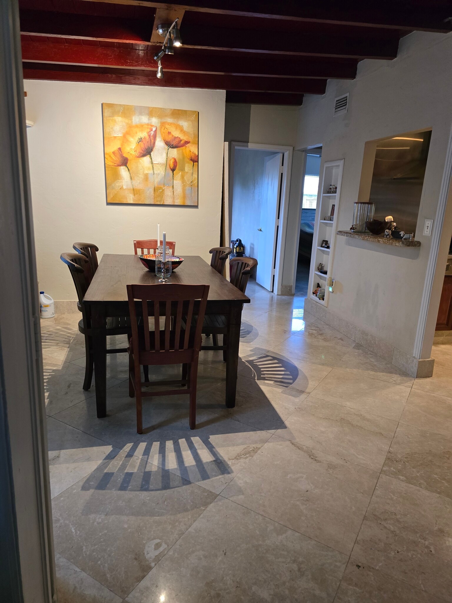 Dining room. Marble stone floors throughout. - 6364 SW 33rd St
