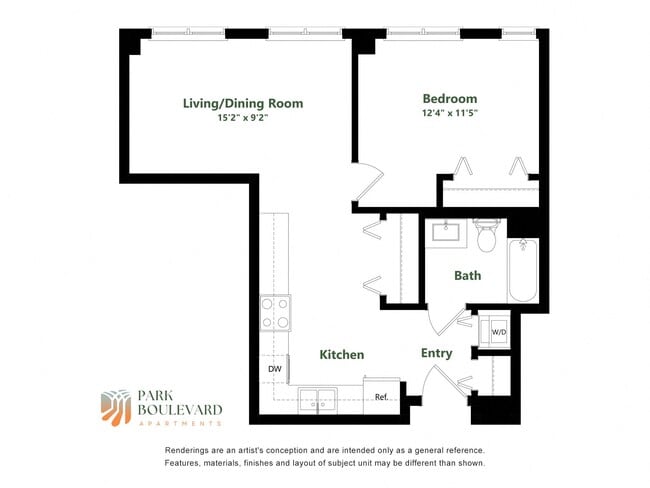 Floorplan - Park Boulevard 3B