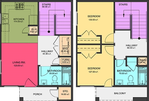 Floorplan - Three Palms Apartments