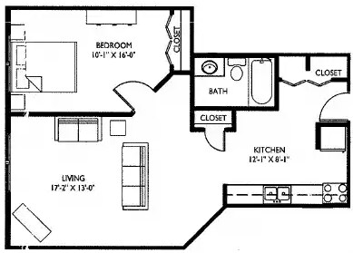 Floorplan - Hoff Mall and Hoff Apartments