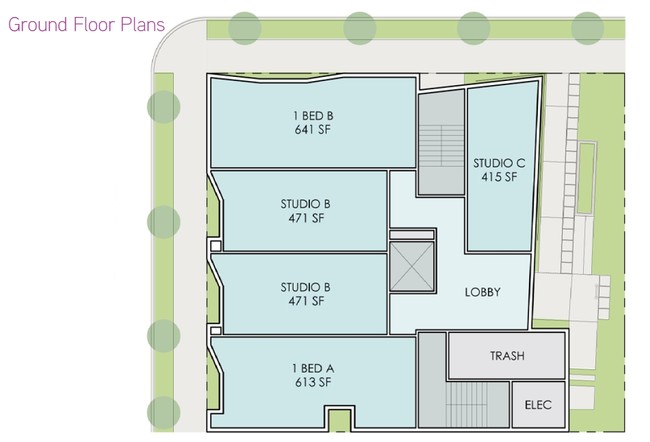 Floor Plan Ground - The Brim Apartments