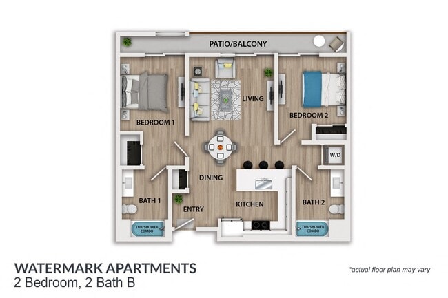 Floorplan - Watermark Apartments