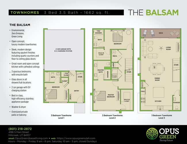 Floorplan - Opus Green Townhomes
