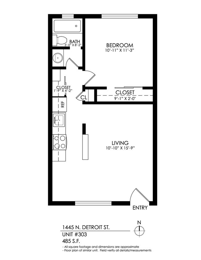 Floorplan - 1445 Detroit