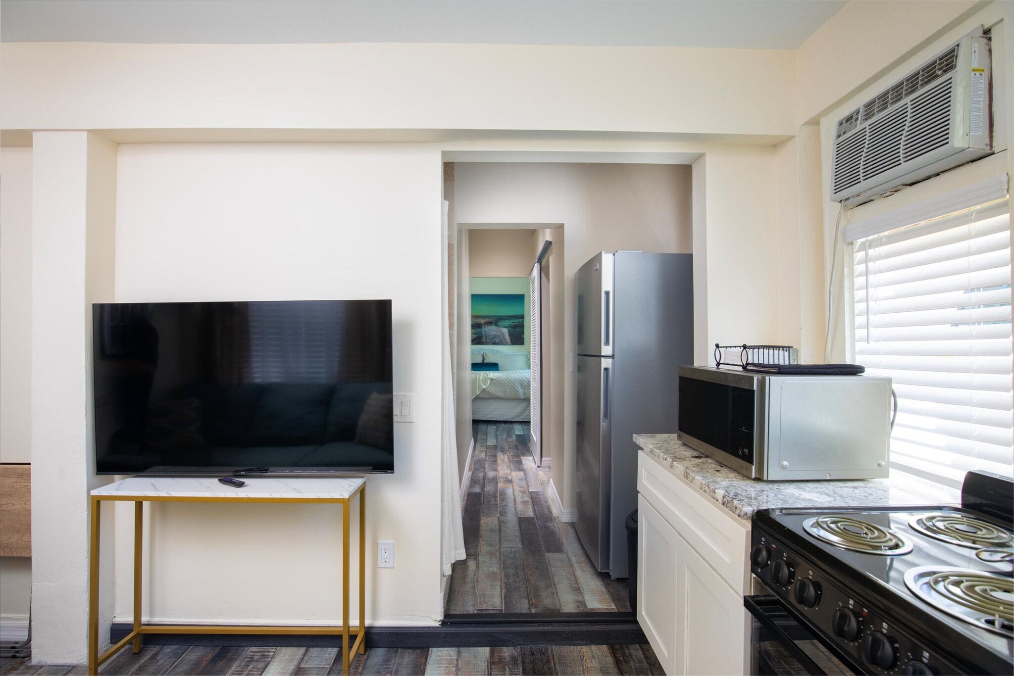 Living room TV & Kitchen/Hall - 1104 Grinnell St