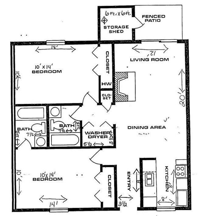 Building Photo - Walk in Shower! Single Level, 2 BR, 2 FULL Bath Townhome $1350/mo. Garner, NC !
