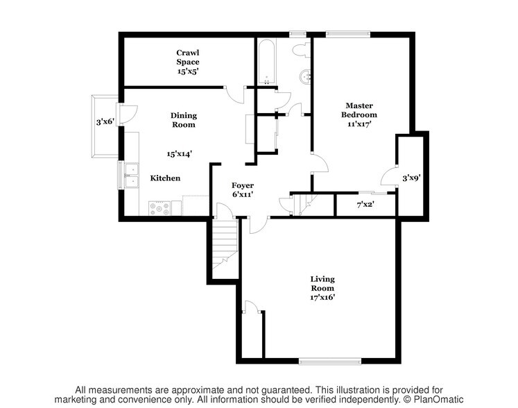Floor Plan - 302 S Brooks St