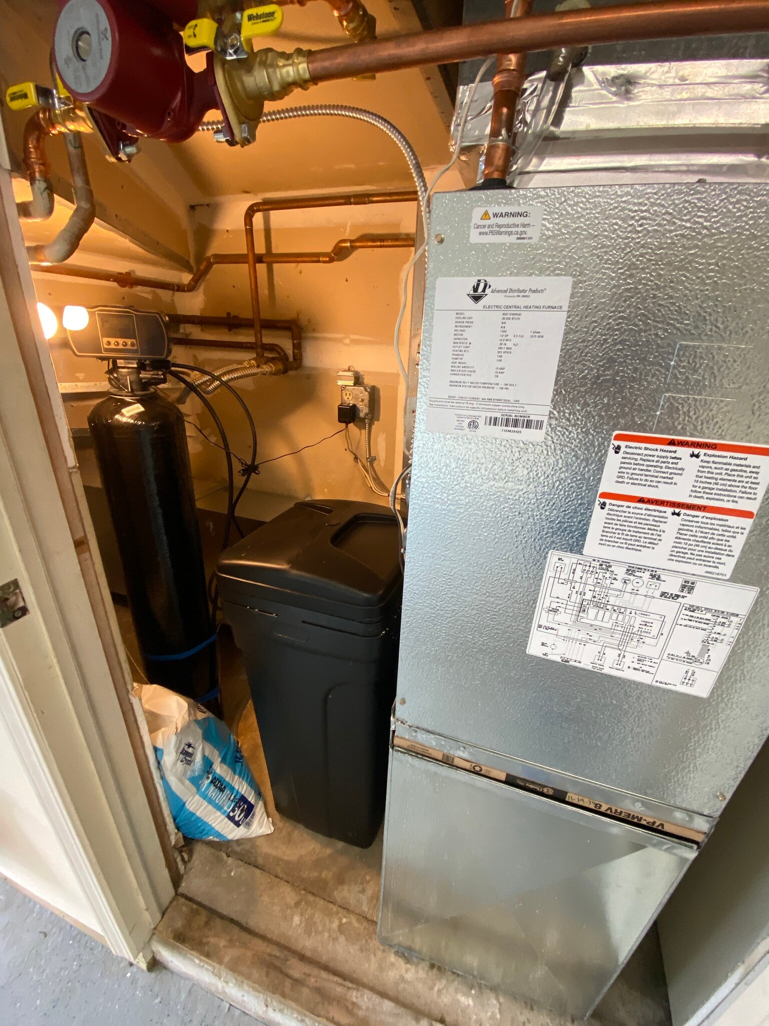 New furnace and water softener - 2989 Holborn Cir