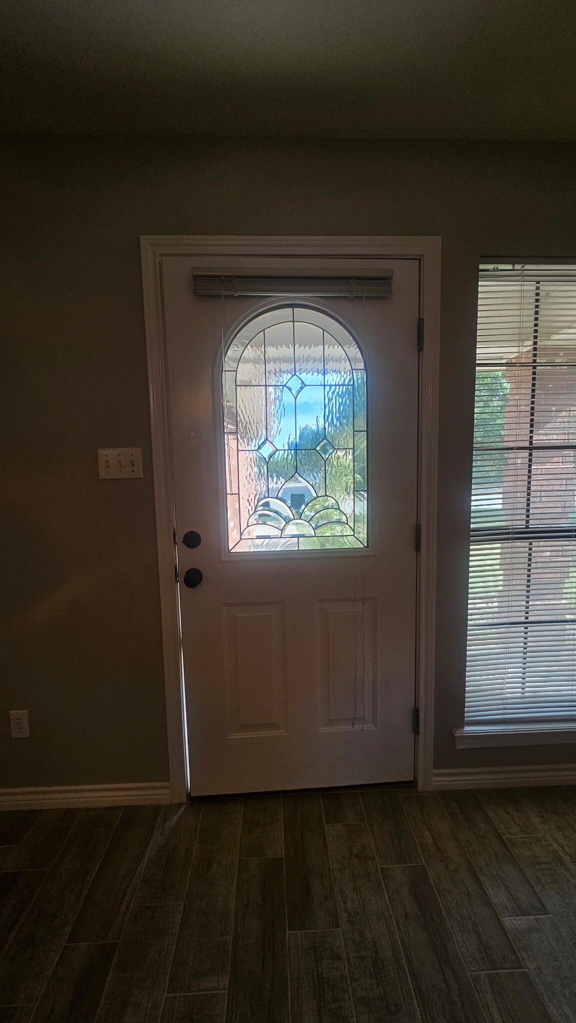 Front door from the inside - 203 Bluebonnet St
