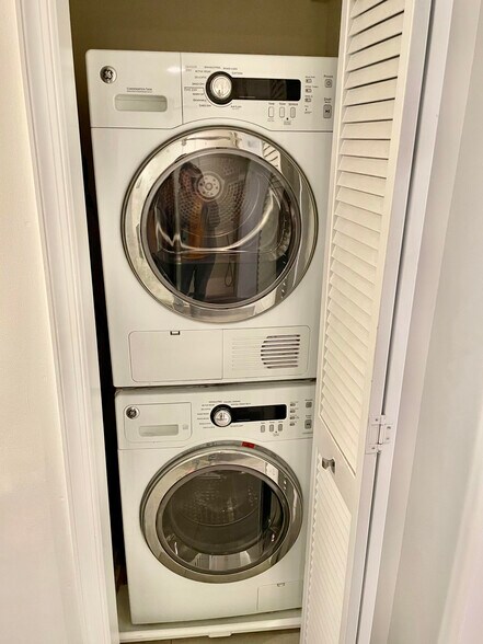 In-unit washer/drying, located in bathroom - 2339 40th Pl NW
