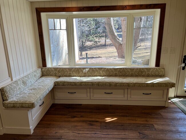 Breakfast nook off kitchen with view of huge backyard! - 27 S Riverview Hts