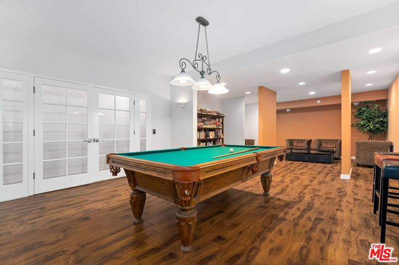 Billiard room and library - 8455 Fountain Ave