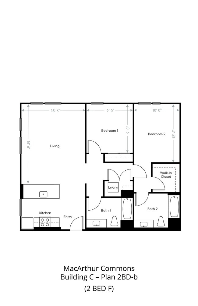 Two Bedroom F - MacArthur Commons