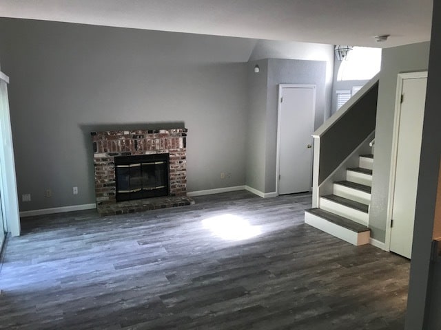 Entrance Living Room Fireplace - 820 Polar Bear Cir