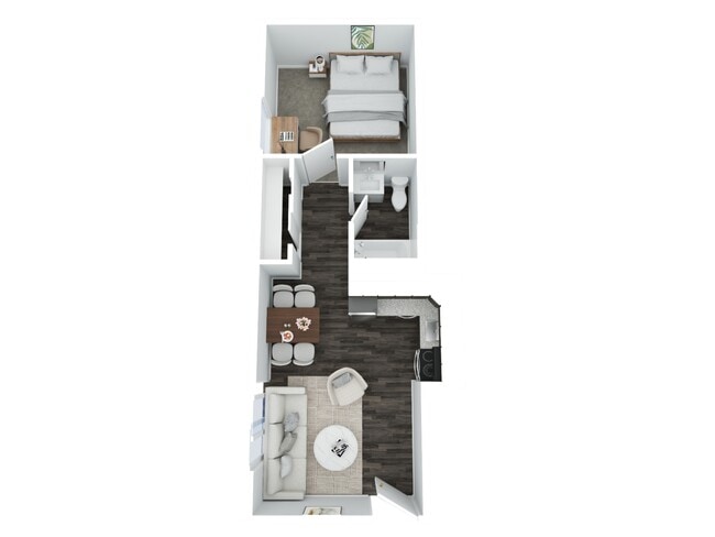 1 Bed, 1 Bath - Lighthouse Hill Apartments